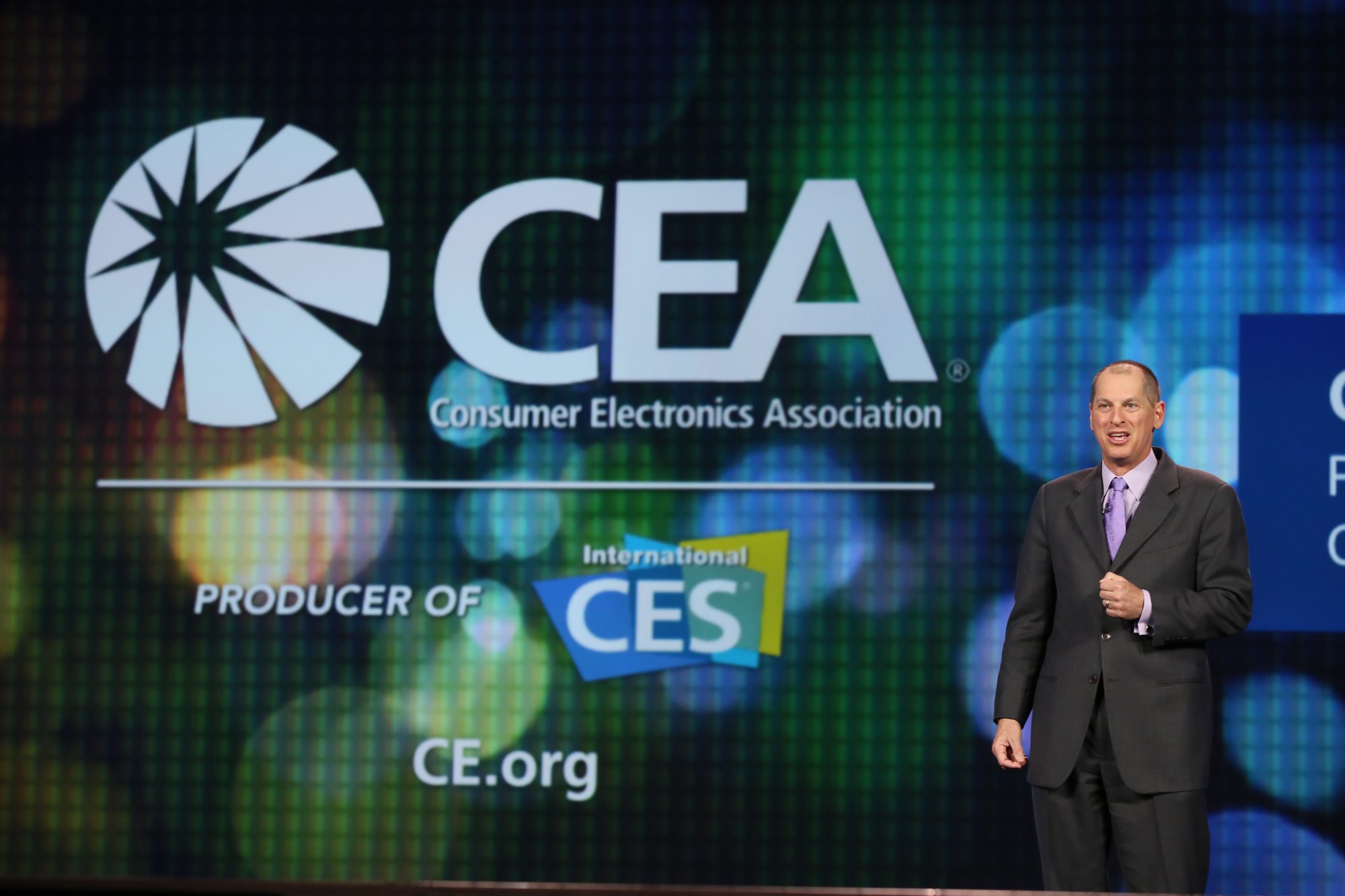 Consumer Electronics Association CEO Gary Shapiro at Intel's 2014 Keynote at CES