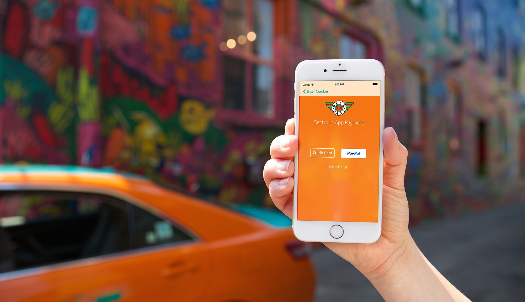 Beck Taxi In-App Payment Via PayPal and Credit Card
