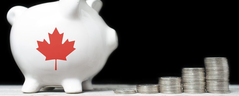 Canadian saving concept budget